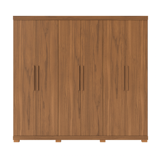 Guarda-Roupa Casal 6 portas 100% MDF 246 cm Memphis Canella