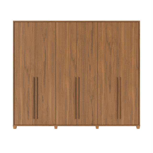 Guarda-Roupa Casal 6 portas 100% MDF com Espelho Interno Rockford Canella