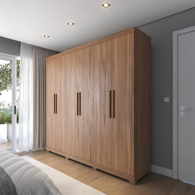 Guarda-Roupa Casal 6 portas 100% MDF 246 cm Memphis Canella