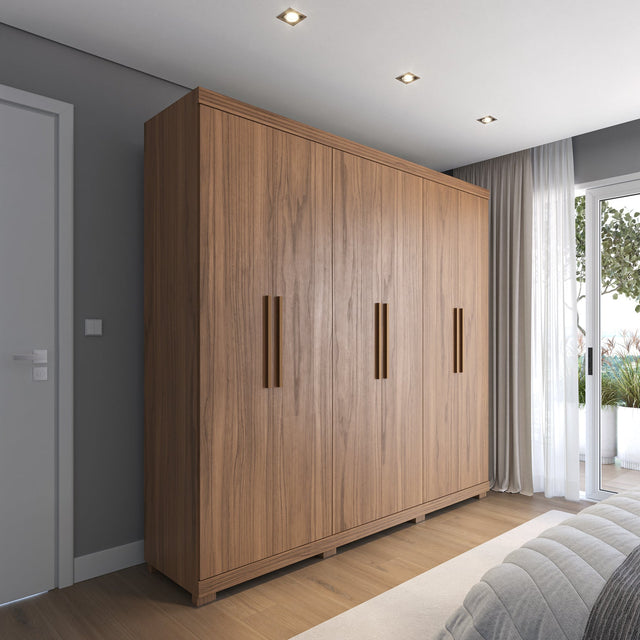 Guarda-Roupa Casal 6 portas 100% MDF 246 cm Memphis Canella