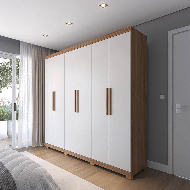 Guarda-Roupa Casal 6 portas 100% MDF 246 cm Memphis Canella
