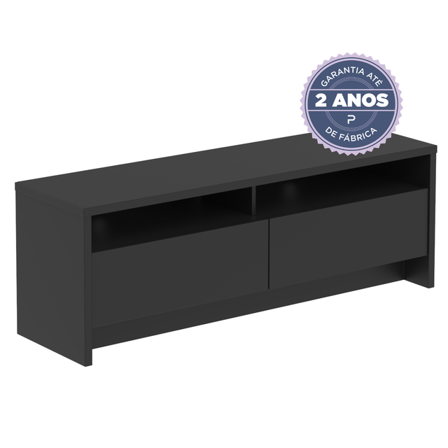 Rack para TV 50 Polegadas 2 Portas 135cm Aspen - Preto