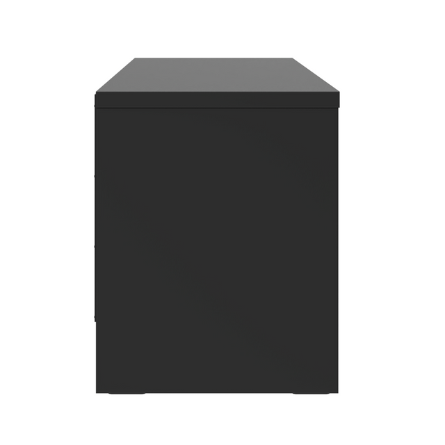 Rack para TV 75 Polegadas 3 Portas 219cm Aspen - Preto