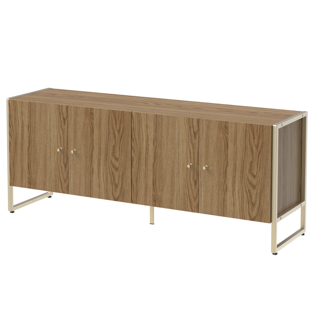 Rack para TVs até 50 Polegadas Voss 146 cm Freijó com Champanhe