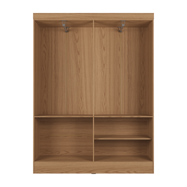 Guarda Roupa Solteiro 4 Portas Renzo 135cm Carvalho