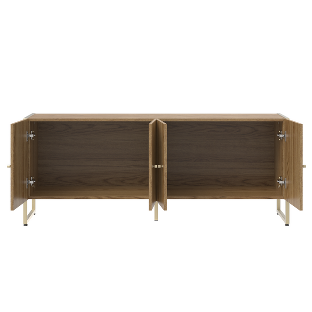 Rack para TVs até 50 Polegadas Voss 146 cm Freijó com Champanhe