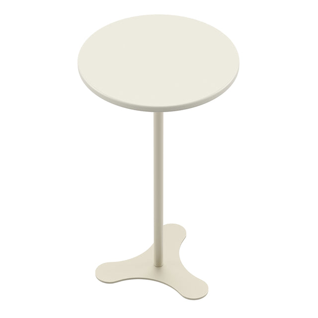 Kit 2 Mesas Laterais Decorativas Orb Off White com Champanhe