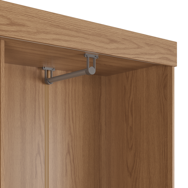 Guarda Roupa Solteiro 2 Portas de Correr Orazio 135cm Carvalho