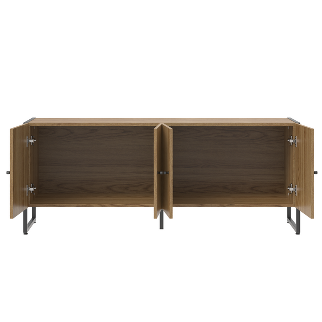 Rack para TVs até 50 Polegadas Voss 146 cm Freijó com Champanhe