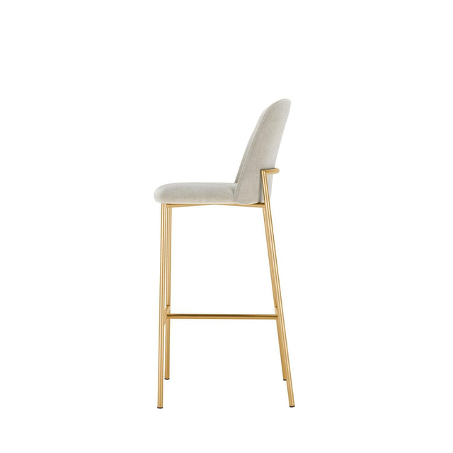 Banqueta Alta de Aço Lucille - Dourado