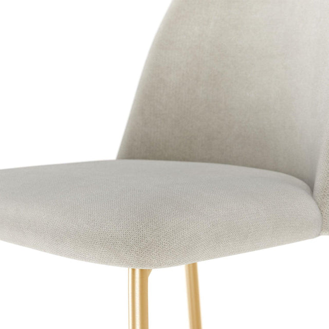 Banqueta Alta de Aço Lucille - Dourado