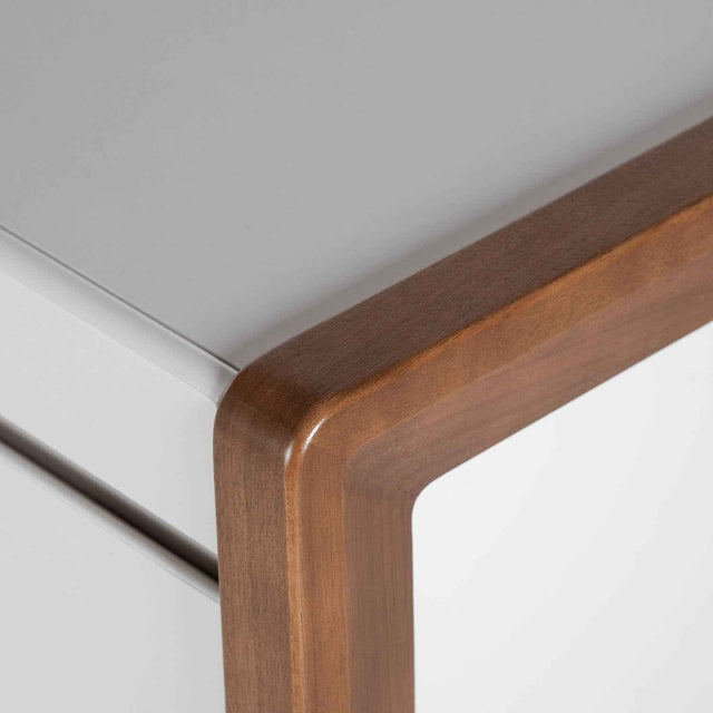 Rack para TVs até 75 Polegadas Bristol 225 cm Off White com Natural