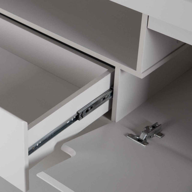 Rack para TVs até 75 Polegadas Bristol 189 cm Off White com Natural