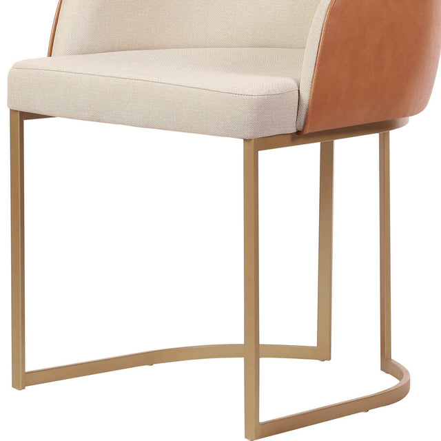 Cadeira de Aço Carbono Albany - Dourado