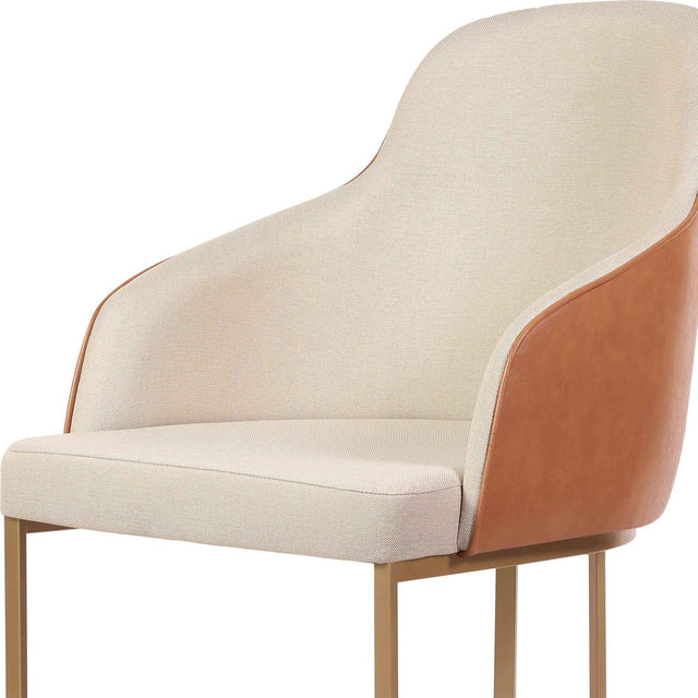 Cadeira de Aço Carbono Albany - Dourado
