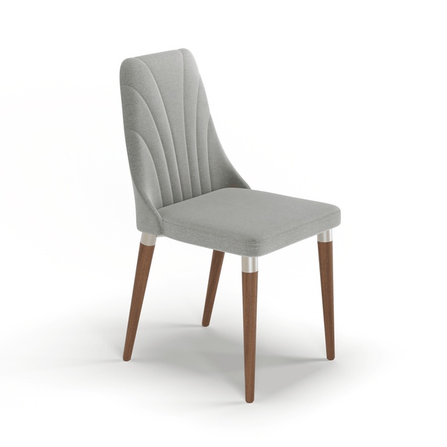 Conjunto c/ 2 Cadeiras de Madeira Loren Linho Carbono - Linked 35