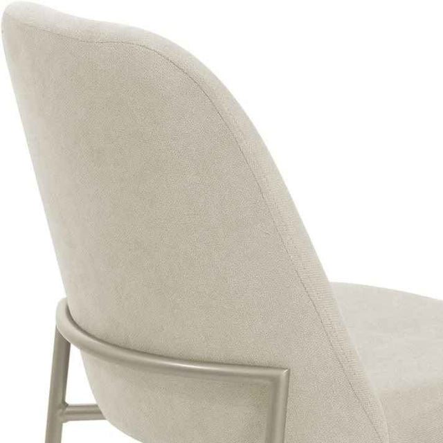 Conjunto c/ 2 Cadeiras de Aço Lucille - Champanhe / Soft Palha