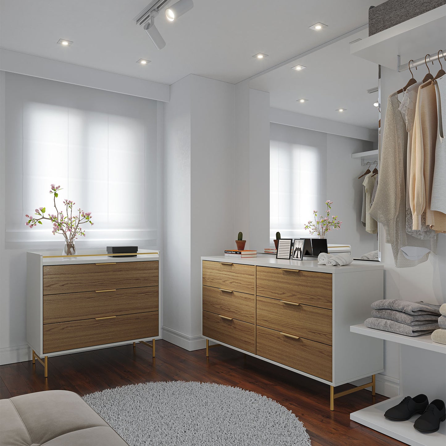 Cômoda c/ 3 Gavetas Yves 90 cm