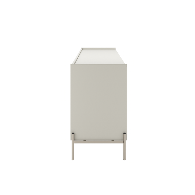 Buffet Jasper 185 cm - Off White Fosco c/ Champanhe