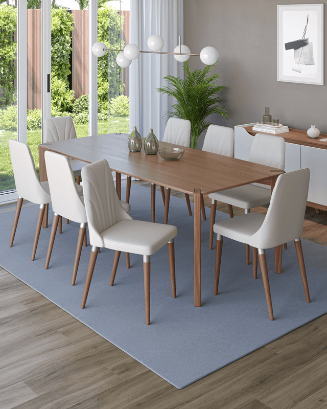 Conjunto c/ 2 Cadeiras de Madeira Loren PU Fendi - Mox 04