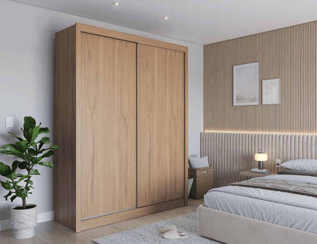 Guarda-Roupa 100% MDF Montclair 2 Portas de Correr - 186 cm