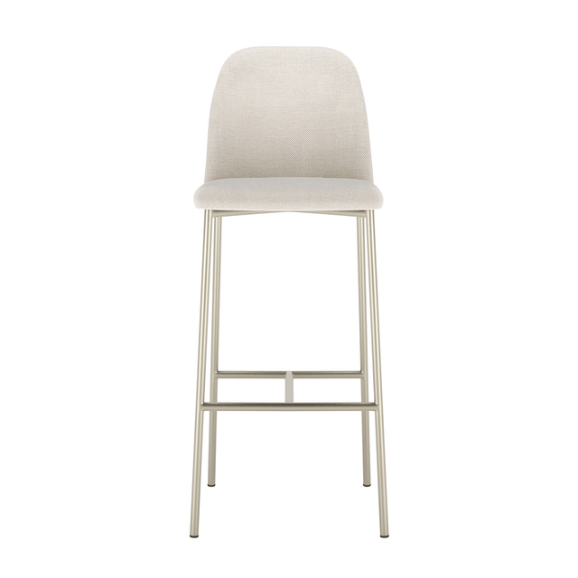 Banqueta Alta de Aço Lucille - Champanhe