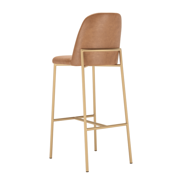 Banqueta Alta de Aço Lucille - Dourado