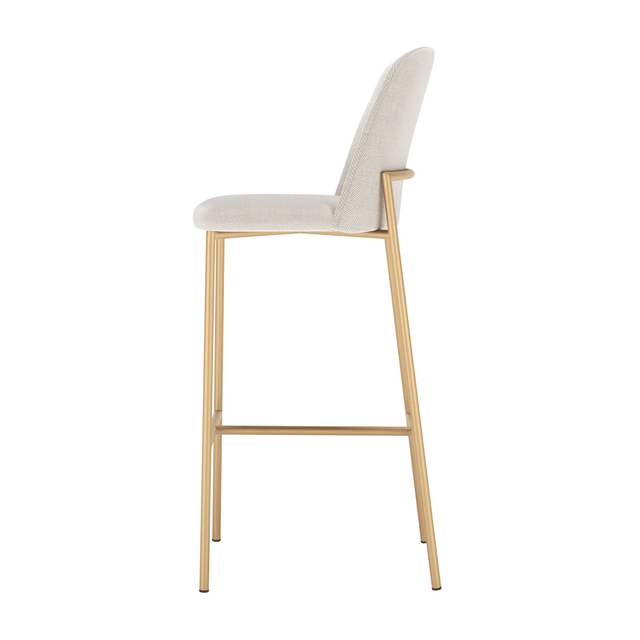 Banqueta Alta de Aço Lucille - Dourado