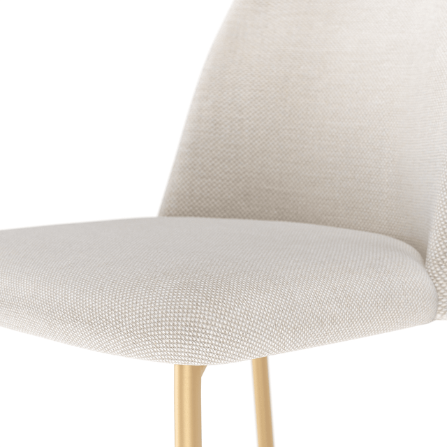 Banqueta Alta de Aço Lucille - Dourado