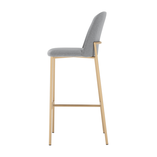 Banqueta Alta de Aço Lucille - Dourado