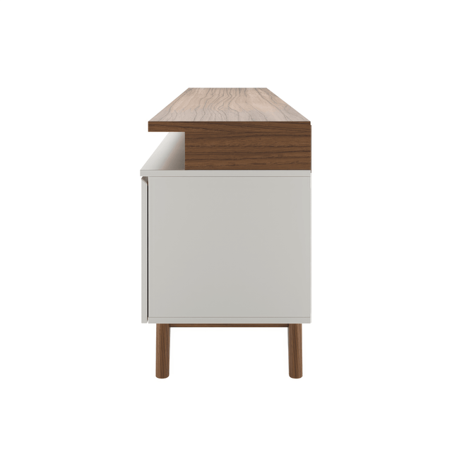 Rack Flynt ST para TVs até 75 Polegadas 3 Portas 220 cm Off White com Canella