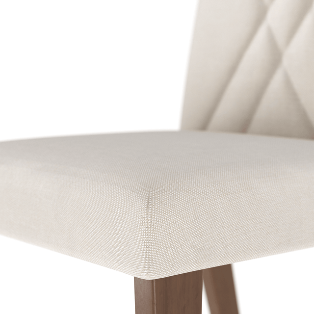 Conjunto c/ 2 Cadeiras de Madeira Megan - Natural