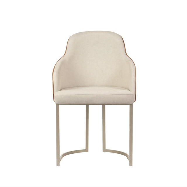 Cadeira de Aço Carbono Albany - Champanhe