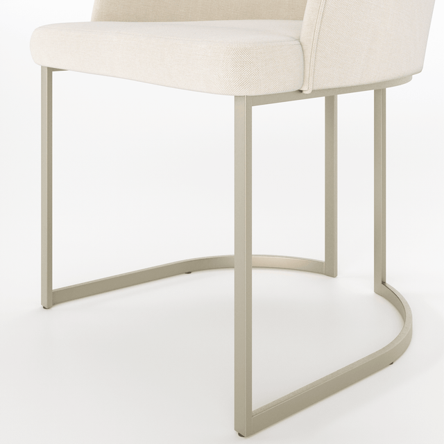 Cadeira de Aço Carbono Albany - Champanhe