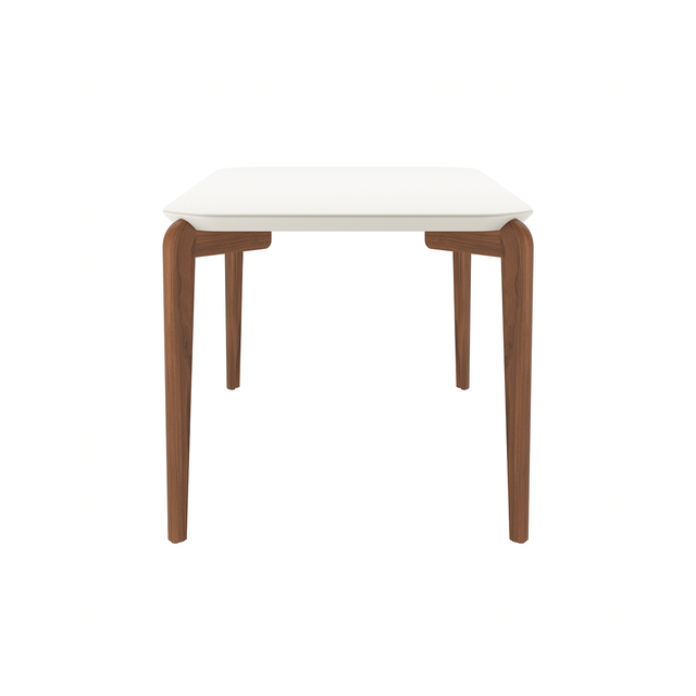 Mesa de Jantar Donatella para 4 lugares com vidro - Retangular 135cm