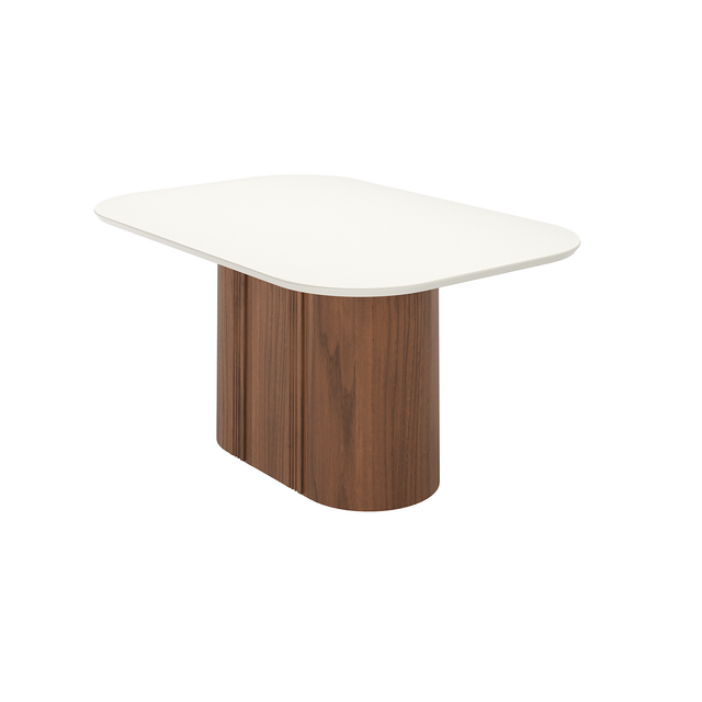 Mesa de Jantar Kalina 160 cm Retangular com Vidro