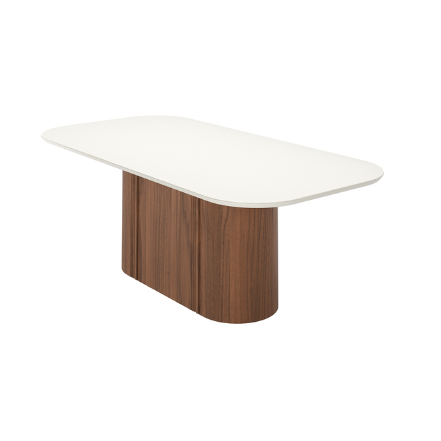 Mesa de Jantar Kalina 220 cm Retangular com Vidro
