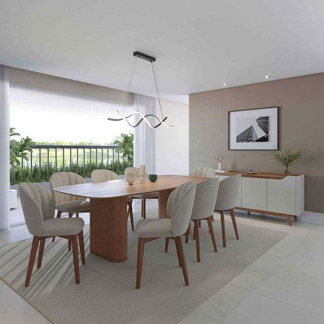 Conjunto c/ 2 Cadeiras de Madeira Alba