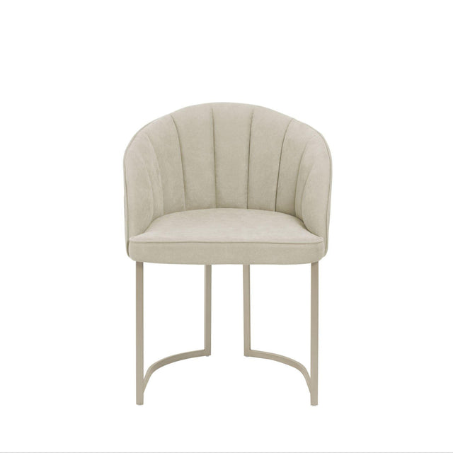 Cadeira de Aço Carbono Beverly - Champanhe