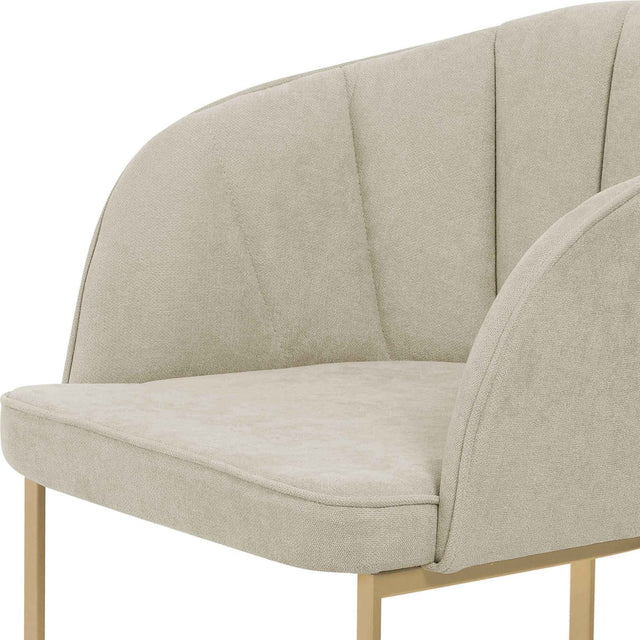 Cadeira de Aço Carbono Beverly - Dourado