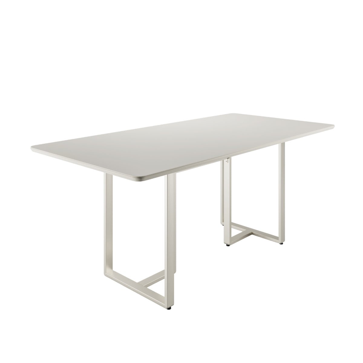 Mesa de Jantar Retangular com Vidro para 6 Lugares Arcádia 184cm