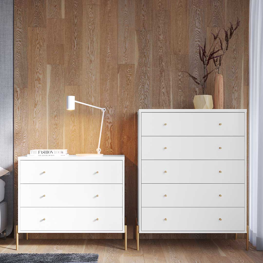Cômoda Jasper 94 cm com 5 Gavetas