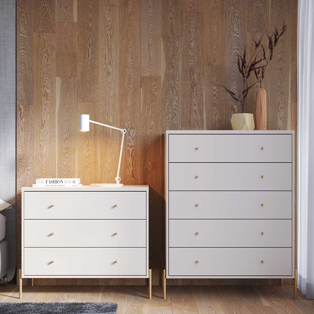 Cômoda Jasper 94 cm com 5 Gavetas