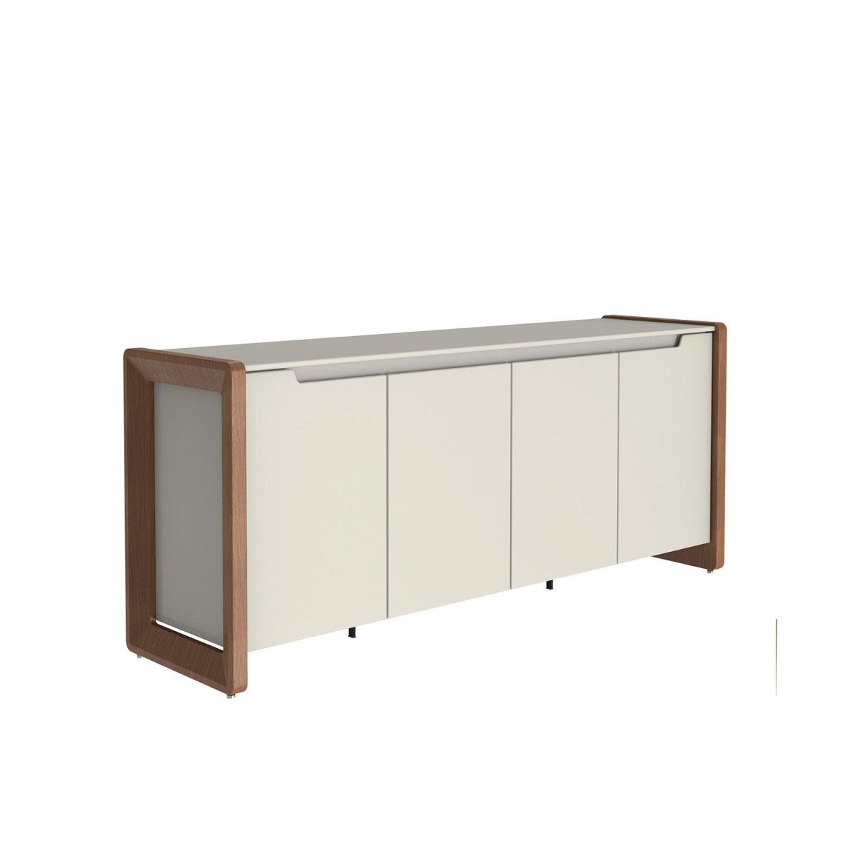Buffet 4 Portas 2 Gavetas Bristol 189 cm Off-White Fosco com