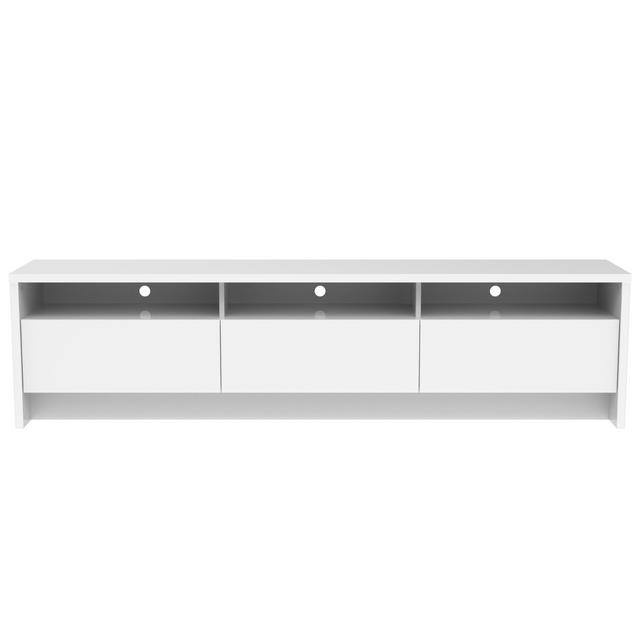 Rack Aspen 184cm 3 Portas para TV até 75 Polegadas Branco