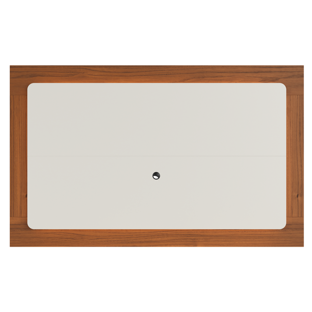Painel para TVs até 75 Polegadas Oslo 182cm Off White Fosco com Canella