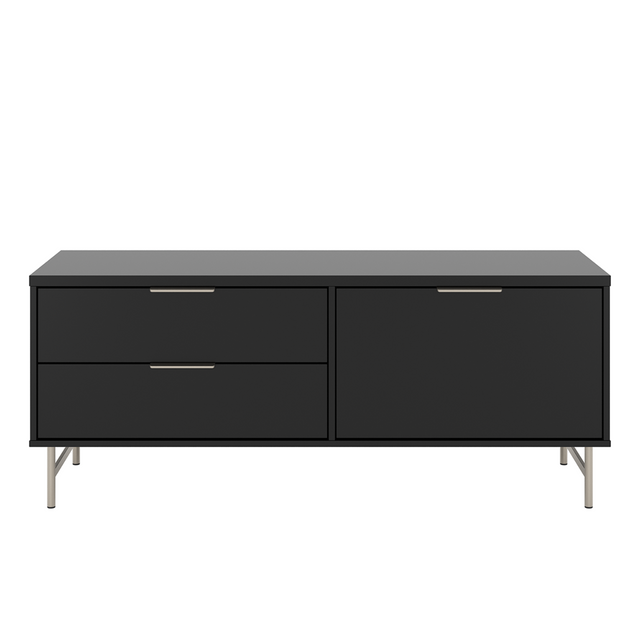 Rack para TVs até 50 Polegadas Yves 135 cm Off White Fosco com Dourado