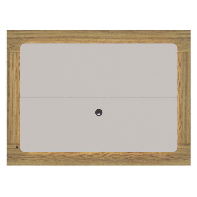 Painel para TVs até 75 Polegadas Oslo 182cm Off White Fosco com Canella