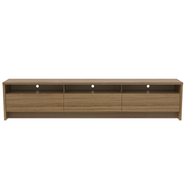 Rack Aspen 219cm 3 Portas para TV até 75 Polegadas Freijó