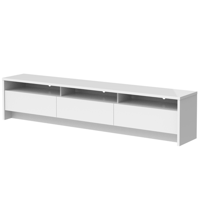 Rack para TV 75 Polegadas 3 Portas 219cm Aspen - Branco